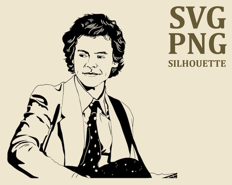 Download Harry styles SVG vector clipart pack Get 5 black ...