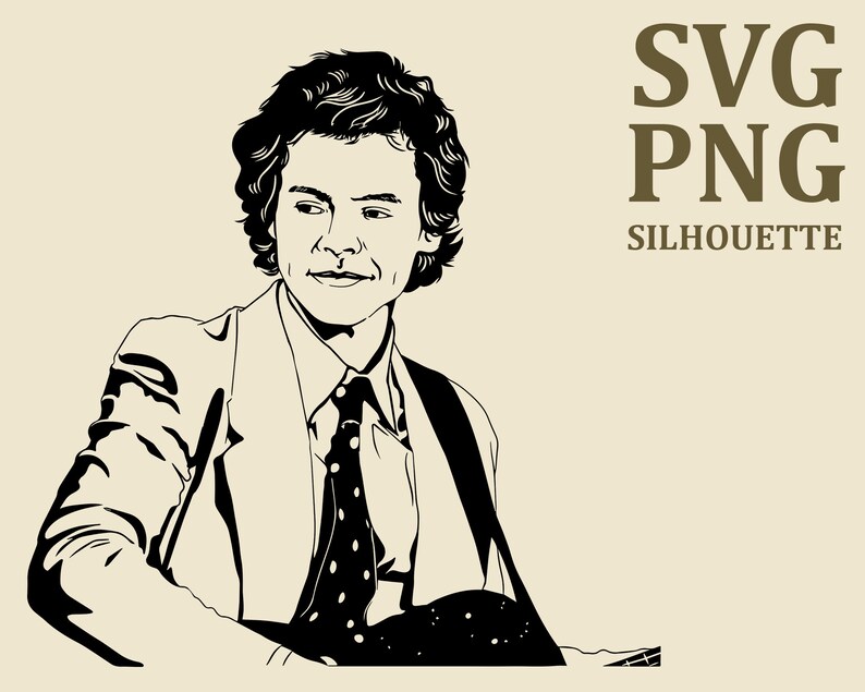 Download Harry styles SVG vector clipart pack Get 5 black ...