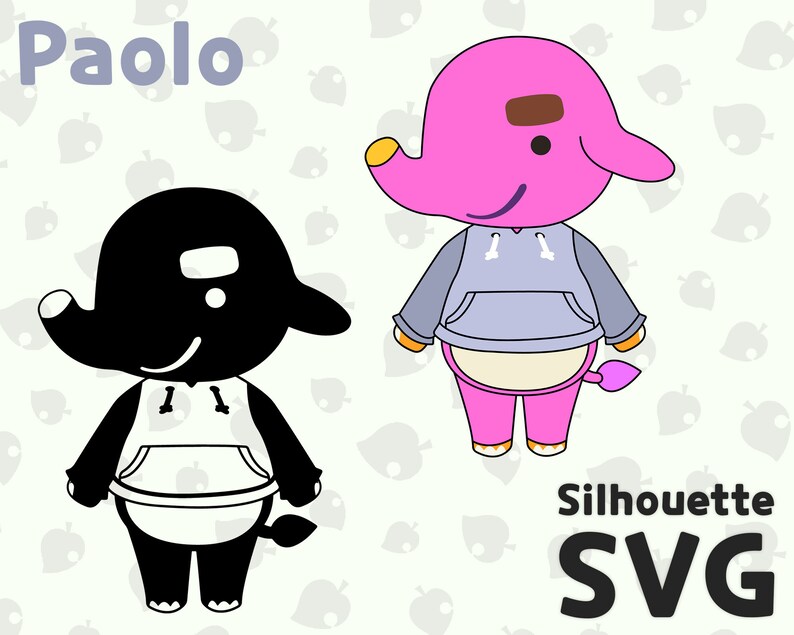 Download Paolo Villager Svg Pack Get Animal Crossing Elephant Paolo Etsy