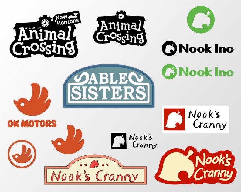 Download Animal crossing logo SVG Get nook inc ok motors nook's | Etsy