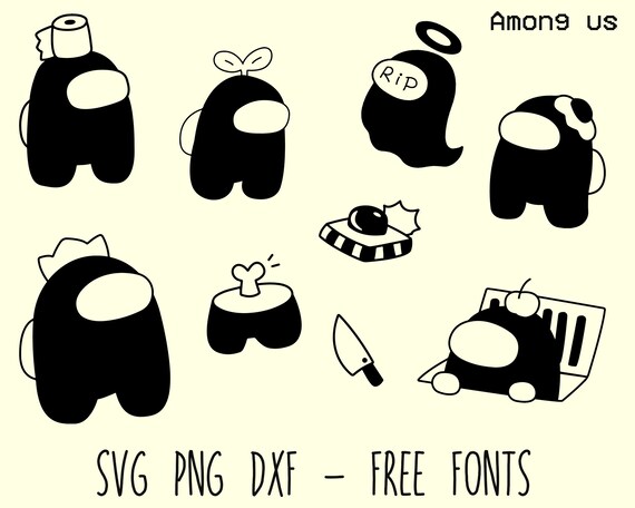 Download Among us SVG silhouette cutting files in svg png clipart ...