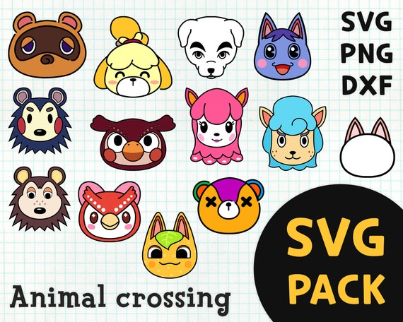 Download Animal Crossing Svg Pack Color Svg For Printing Best Etsy PSD Mockup Templates