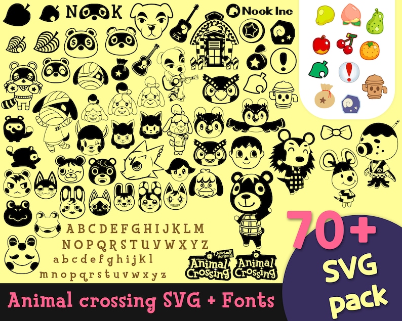 Download 70 Animal crossing SVG Mega pack Get animal crossing ...