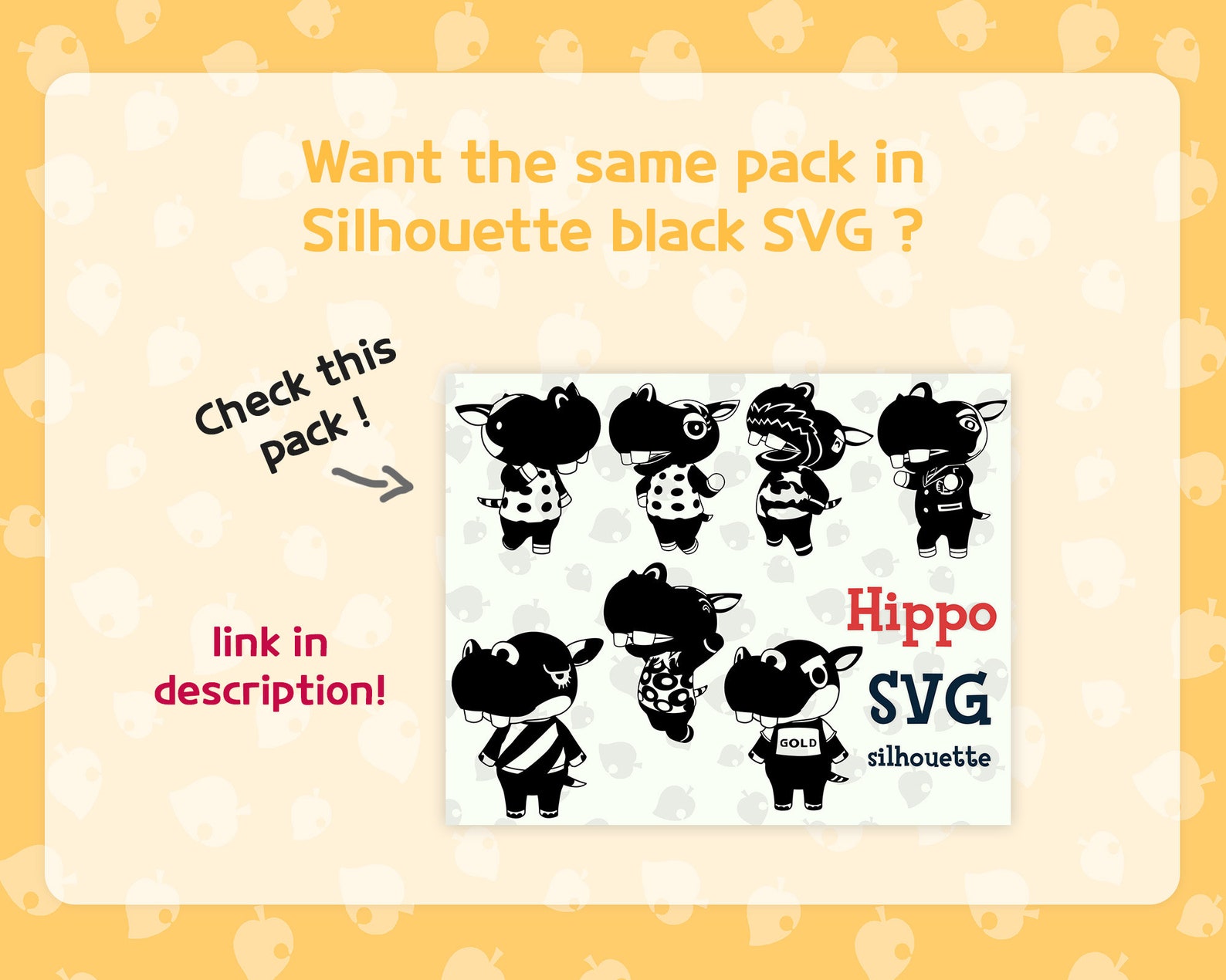 7 Hippo villagers SVG pack Get Animal crossing hippo | Etsy