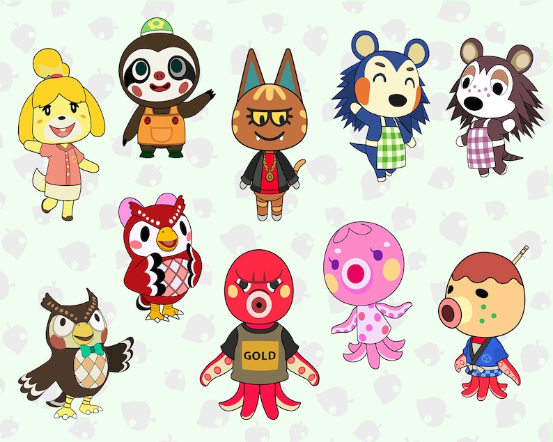 Download 50 Animal crossing SVG mega pack Get full-body animal | Etsy