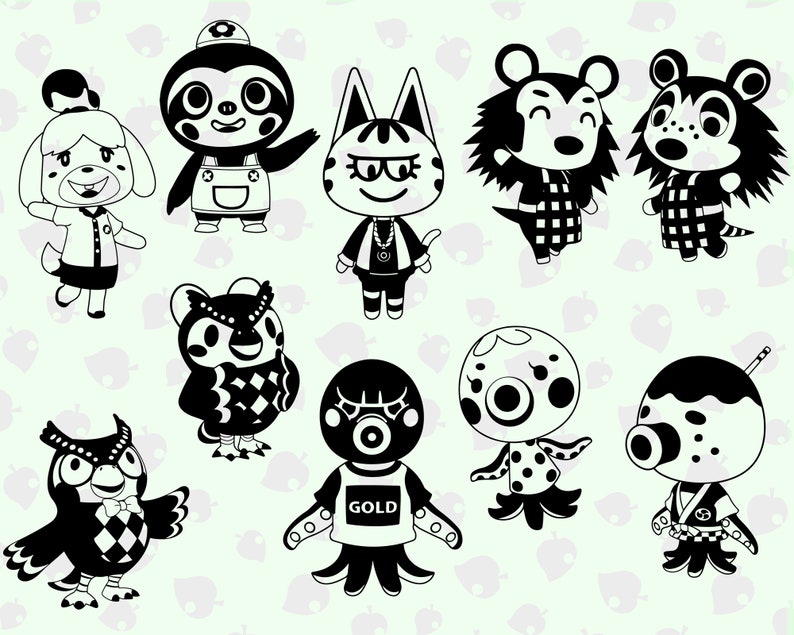 Download 380 Animal crossing SVG mega pack Get full-body animal | Etsy