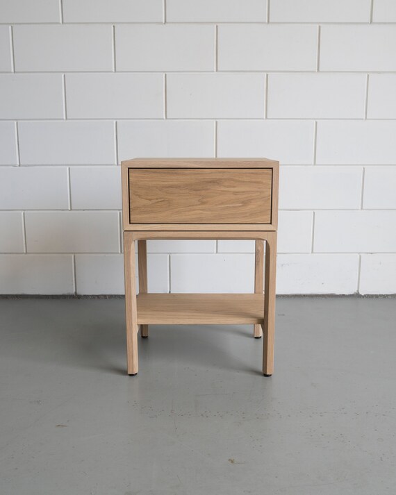 Oak bedside table Otto Furniture Vanities & Nightstands