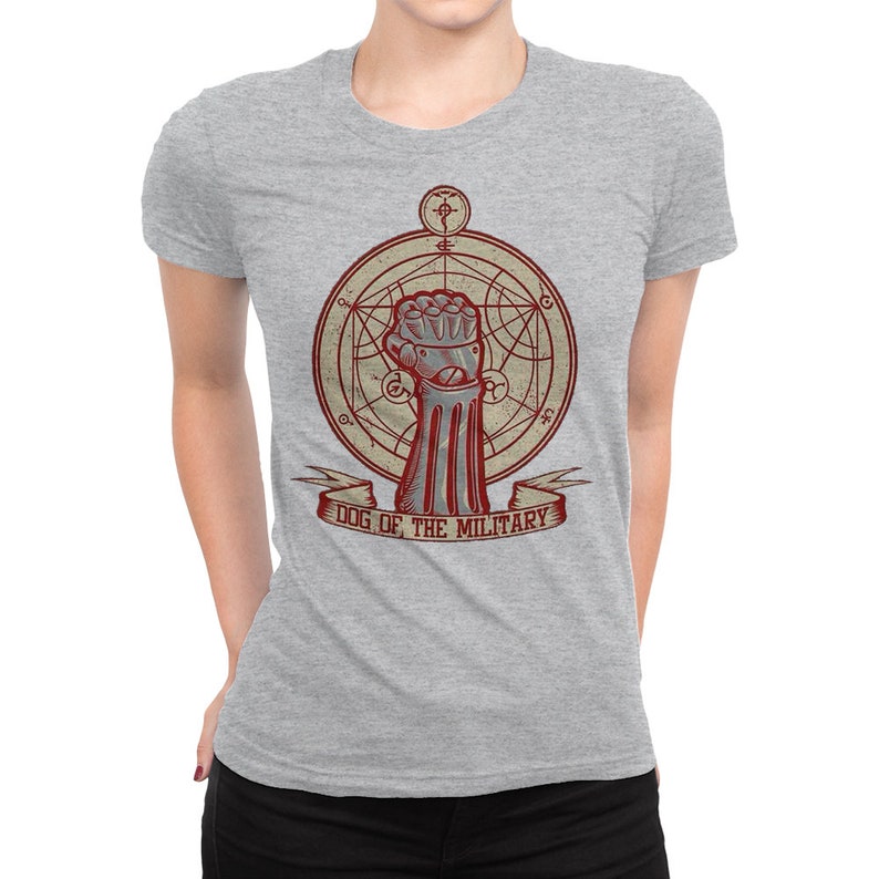 Men/'s and Women/'s Sizes Fullmetal Alchemist Dog of the Military T-Shirt