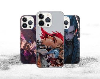 Arcane case Phone Case Anime case Cover for iPhone 15Pro, 14, 13, 12, 11, Google Pixel 8, 7A, 6A, Samsung Galaxy S24Ultra, S23fe, S22, A54,