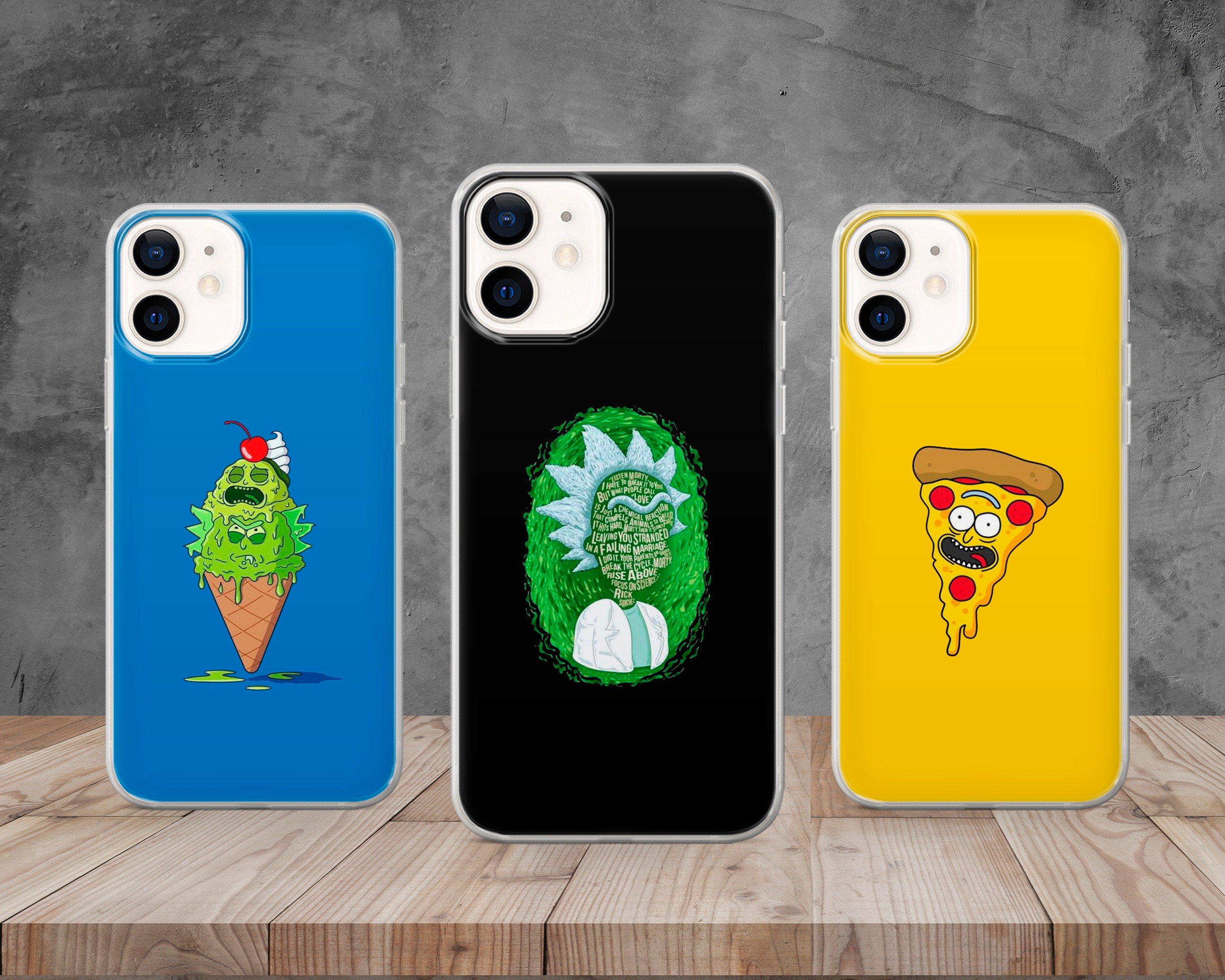 for iPhone 13 Pro Max Case Cute Cartoon Character Funny Cover Designer  Pattern Cool Fun Finger Boys Girls Teens Kids Bumper Soft Rick Moty Phone  Cases Clear Design for iPhone 13 Promax