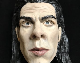 Nick Cave collectible figurine is made of polyurethane resin, painted with acrylic paints  Souvenir with magnet. 4.7/4.3 inches