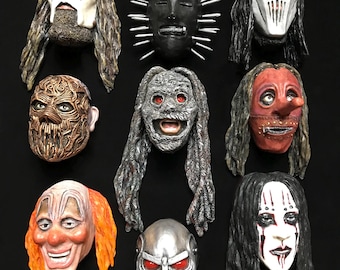 SLIPKNOT Collectible Figures,Portraits with Magnet.Home Decor.Slipknot mask 3.9/3.9 inches