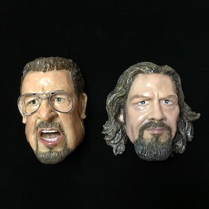 Collectible figurines with magnet &quot;The Big Lebowski&quot; The Dude and Walter Sobchak .Home decor