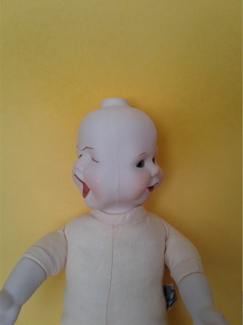 HANDMADE PORCELAIN DOLL Three Faces Etsy