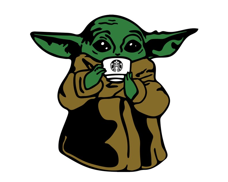 Download Baby Yoda Starbucks svg // eps // digital file ...