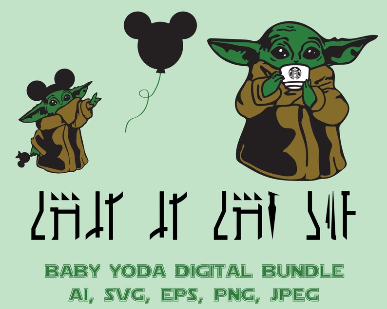 Free Free 339 Baby Yoda Svg Bundle SVG PNG EPS DXF File