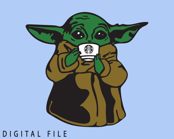 Download Baby Yoda Starbucks svg // eps // digital file ...
