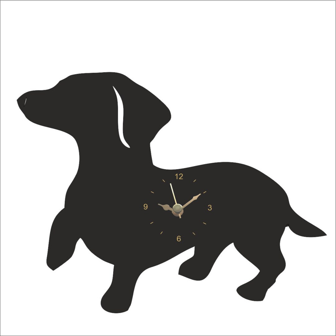 Dachshund Clock Sausage Dog Clock Etsy UK