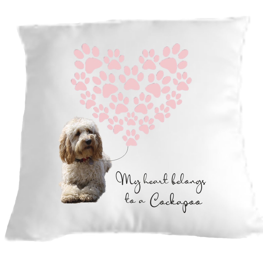 Cockapoo Cushion Dog Lovers Gift for Valentines Day Cockerpoo Etsy