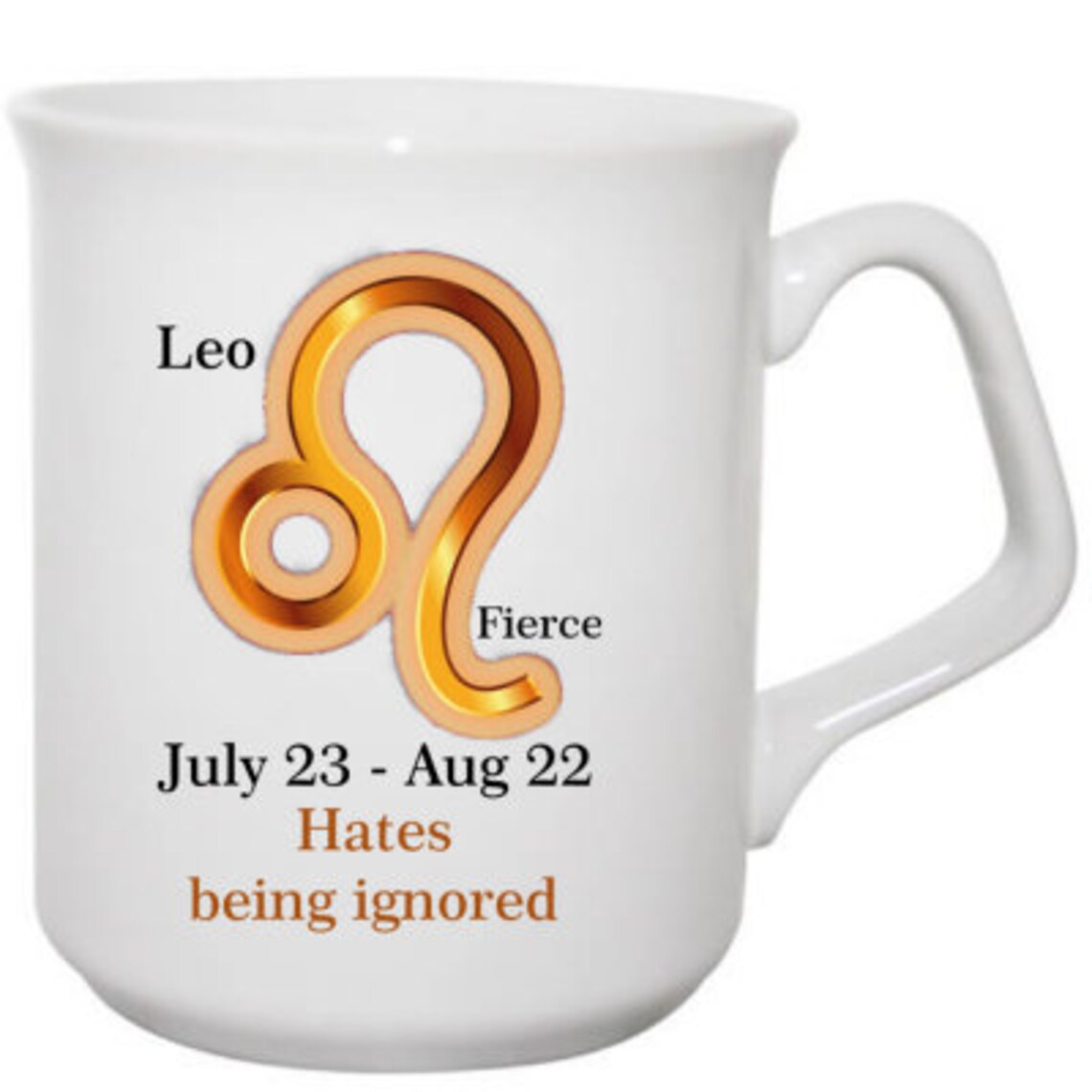 Leo Zodiac Mug 5th Star Sign Astrology Mug August birthday Etsy