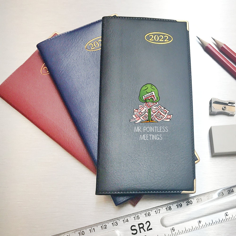 Mr Pointless Meetings Design 2022 Slim Pocket Diary - Week to View