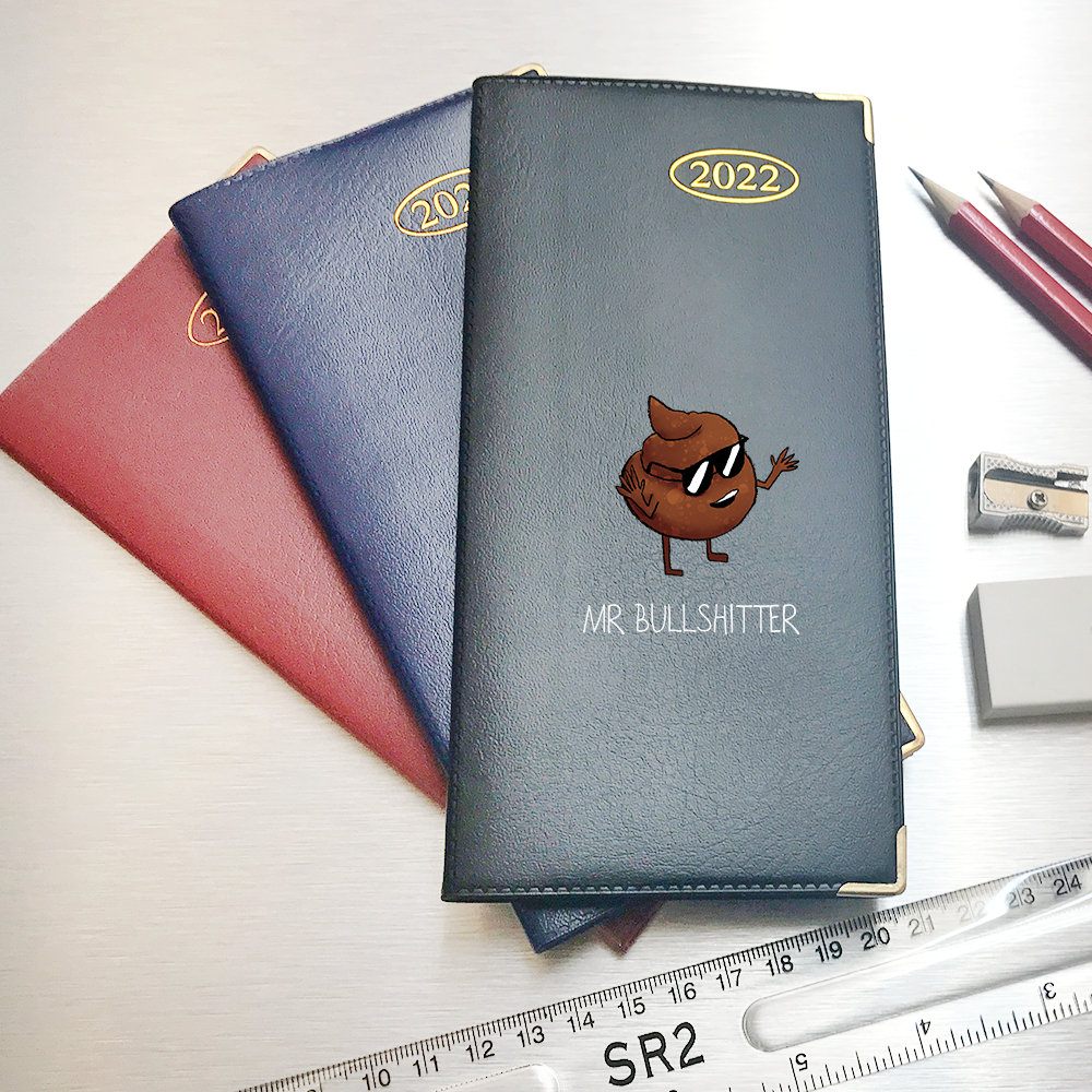 Mr Bull Design 2022 Slim Pocket Diary - Week to View