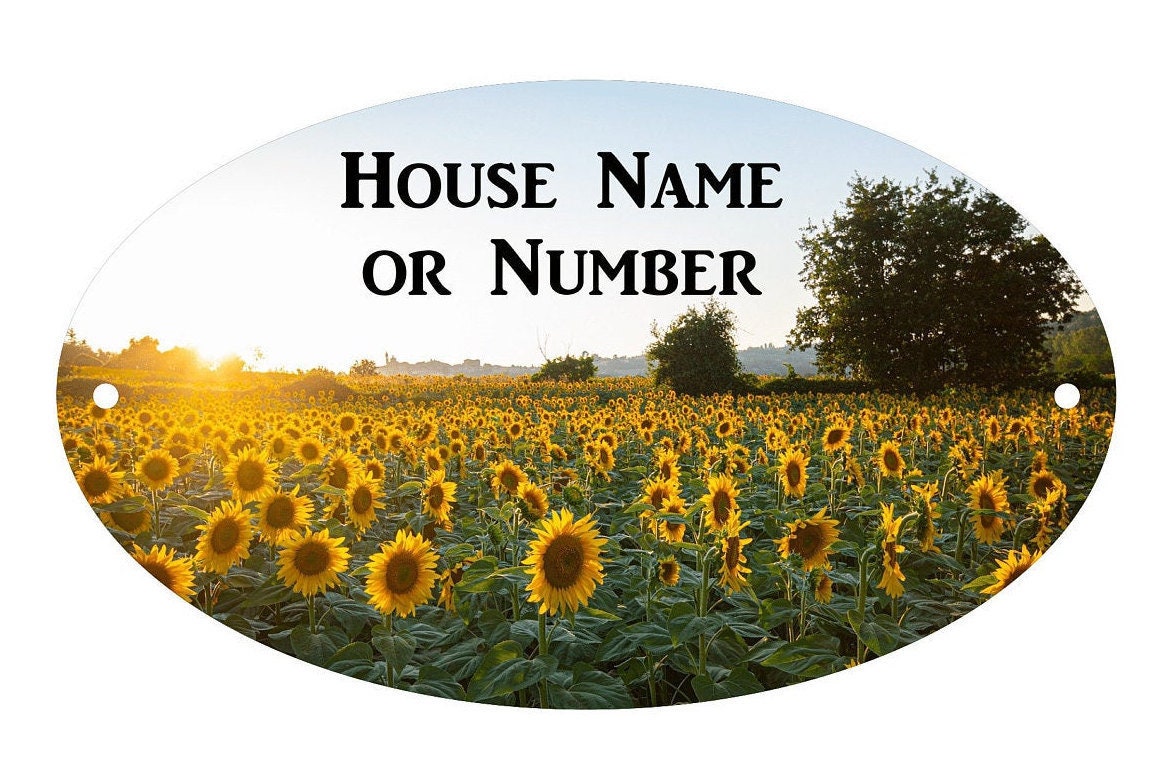 House Sign/plaque House Sign/plaque British Flowers Etsy UK