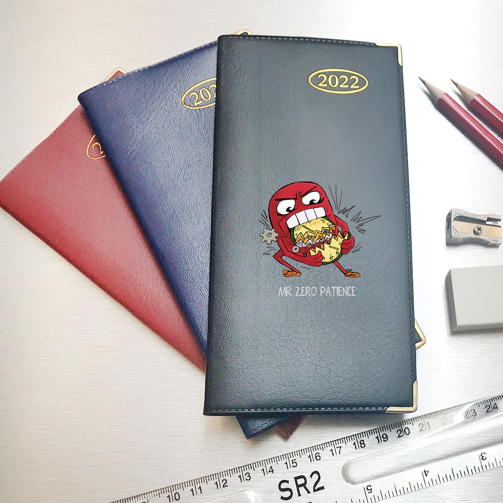 Mr Zero Patience Design 2022 Slim Pocket Diary - Week to View