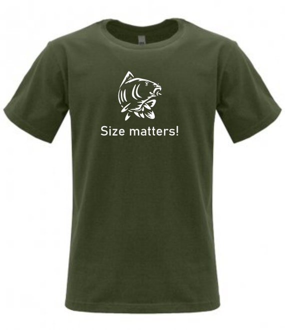 Size Matters Carp Fishing T Shirt -  Canada
