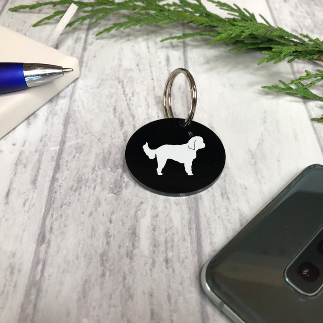 Cavapoo Black Acrylic Keyring Keyring Gift Key Ring - Etsy
