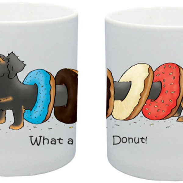 Dachshund Mug Sausage dog mug fun Donut mug