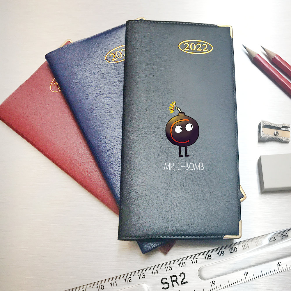 Mr C Bomb Design 2022 Slim Pocket Diary - Week to View