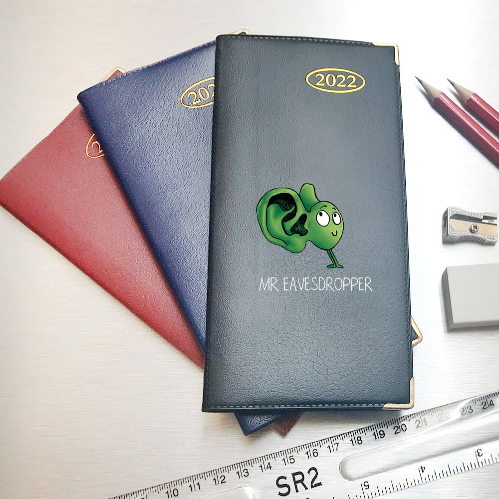 Mr Eavesdropper Design 2022 Slim Pocket Diary - Week to View