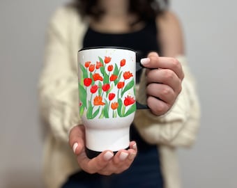Travel Mug Spring flowers Tulip mug