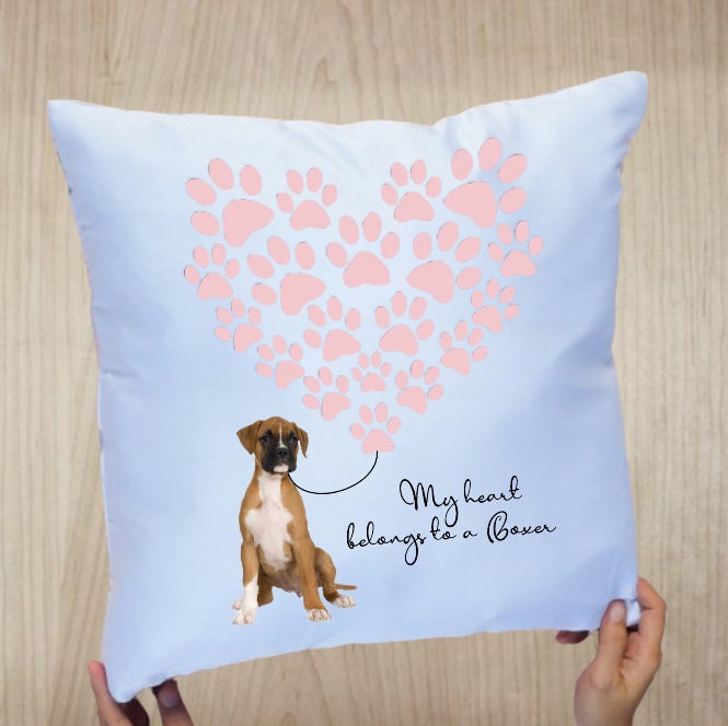 Dog picture cushion hot sale