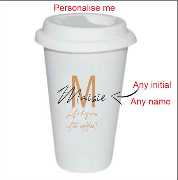 Mug de voyage personnalisé mug à emporter Café fait maison - Etsy France