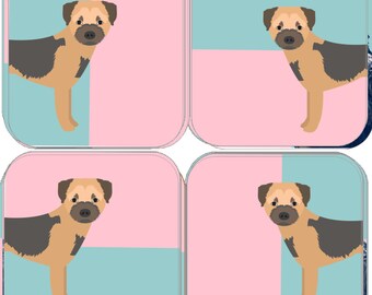 Border Terrier Coaster Set