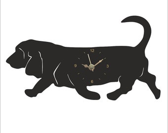 Basset Hound clock Dog clock