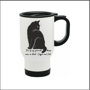 Tazza in Ceramica a Forma di Gatto Nero - Feline Fine