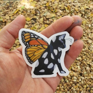 Monarch Kitty Sticker