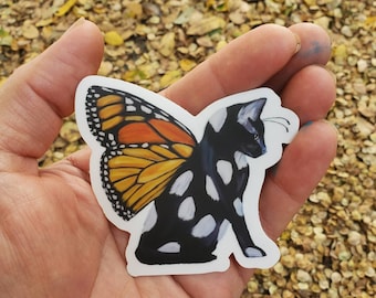 Monarch Kitty Sticker