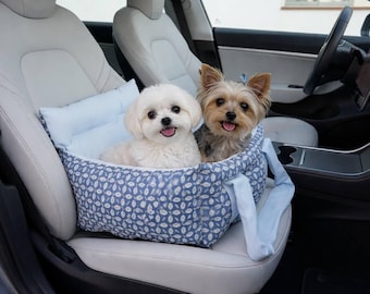 Handmade 2-in-1 dog carrier | Carrier bag & car seat for small dogs up to 6 kg | Softly padded | Yorkshire Terrier, Chihuahua, Maltese