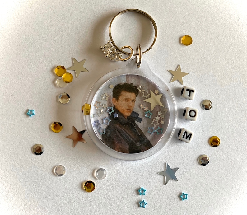 Tom Holland Keychain With Gemstone