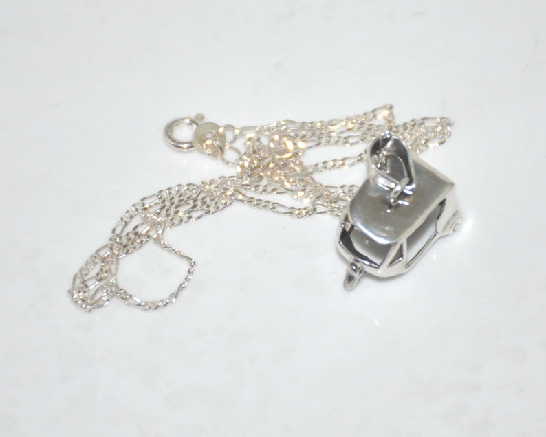 Plain silver Ancient Style Real To Wear,925 Sterling Silver Pendant With Chain Styling Auto Shaped Sterling In Nature Egyptians Pendant