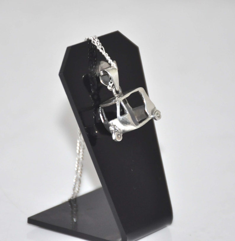 Plain silver Ancient Style Real To Wear,925 Sterling Silver Pendant With Chain Styling Auto Shaped Sterling In Nature Egyptians Pendant