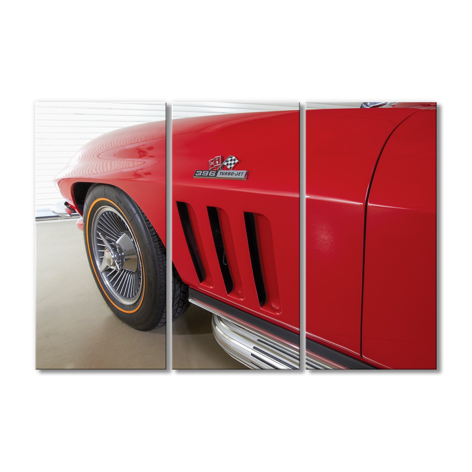 Auto Kunst Rot Auto Dekor Vintage Wand Kunst Druck Wand Große | Etsy