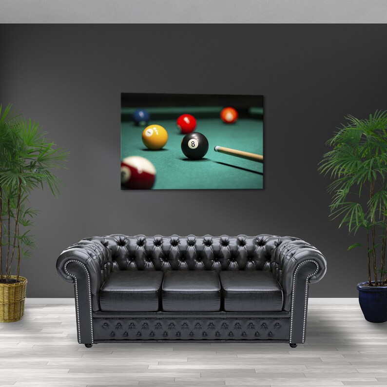 Billiard balls decor 3 pieces wall art high quality photo 5 Etsy