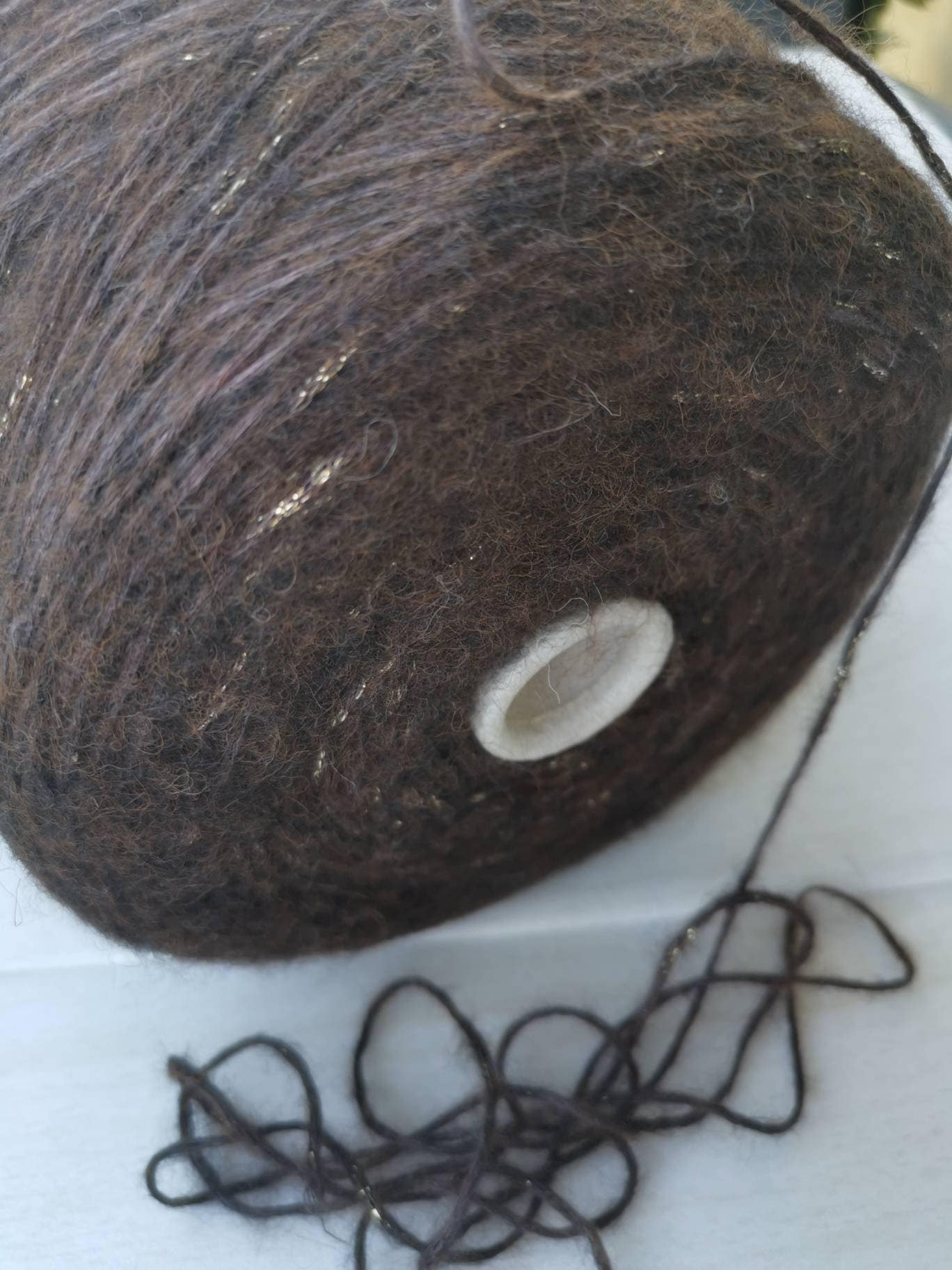 Wired Yarn Trim - Fluffy Brown Yarn Fur Craft Cord, 3 Yds. – Smile
