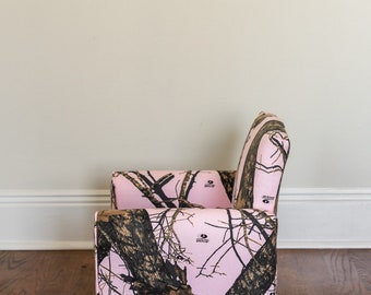 Toddler Armchair With Personalization, Footstool, and Pillow