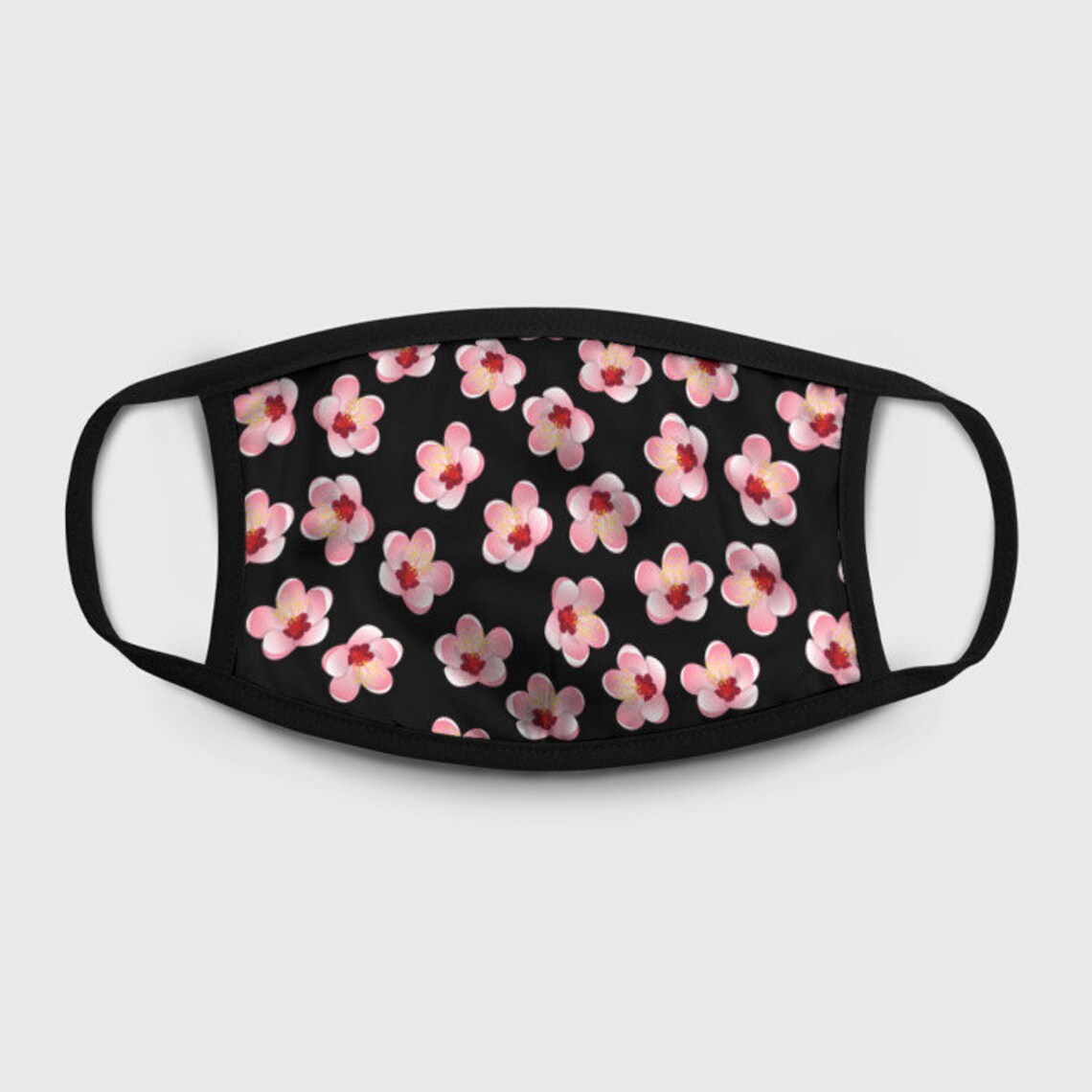Cherry Blossom Face Mask Sakura Flowers Mask Reusable Etsy